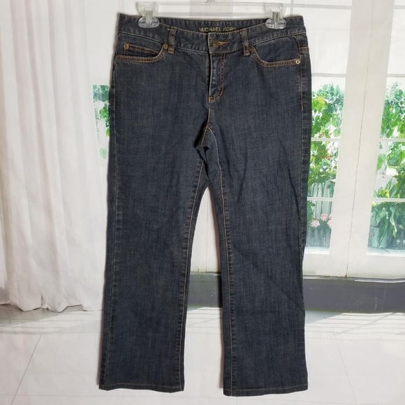 Michael Kors Designer Jeans Wide Leg Dark Wash - Picture 5 of 8